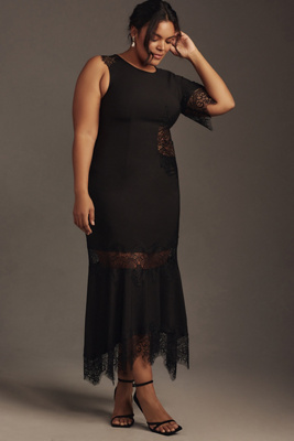 chinese dress ladies Lace Asymmetrical Slip Dress M main image 1