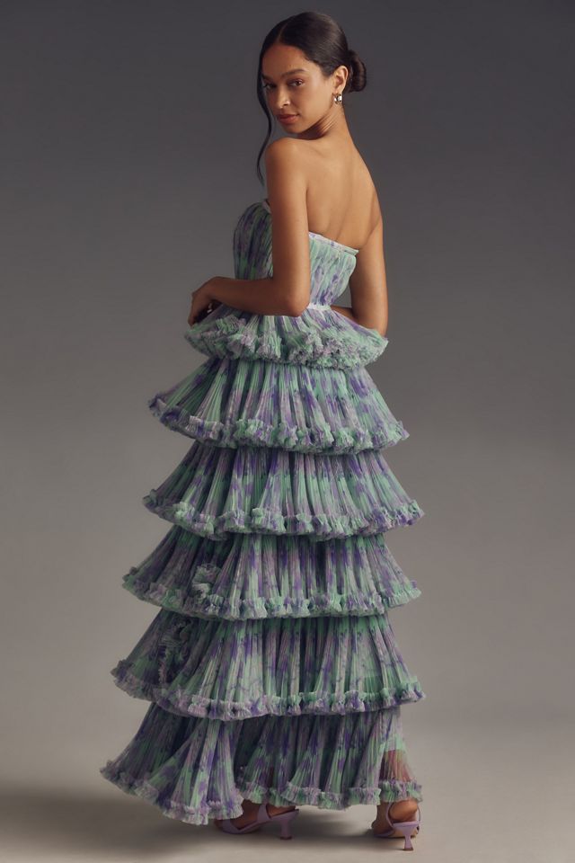 Hutch Strapless Tiered Maxi Dress #2