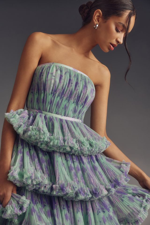 Hutch Strapless Tiered Maxi Dress #3