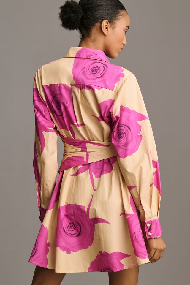 Hutch Long-Sleeve Tie-Waist Shirt Dress #1