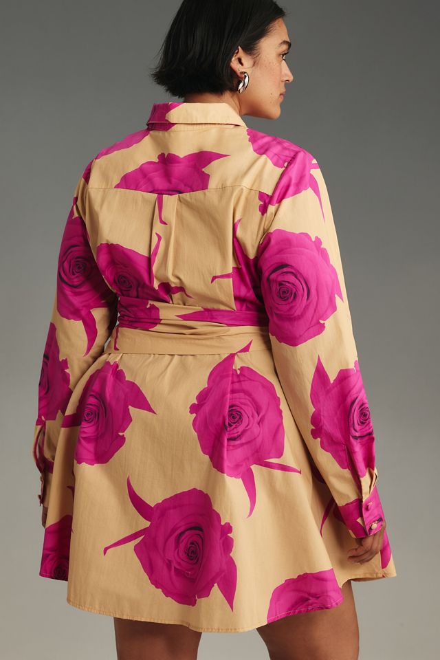 Hutch Long-Sleeve Tie-Waist Shirt Dress #5