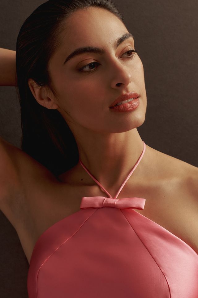 hutch eyelet bow tie mini dress