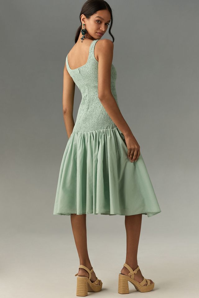 Hutch Sleeveless Smocked Drop-Waist Midi Dress #2