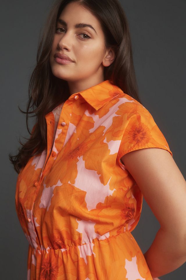 Hutch Short-Sleeve Mini Shirt Dress #5