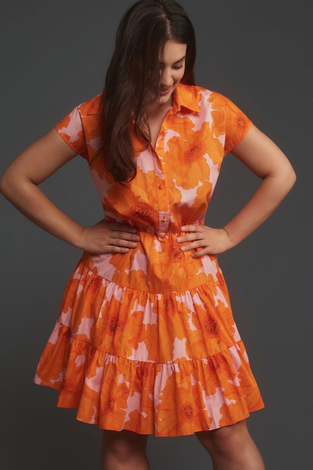 Hutch Short-Sleeve Mini Shirt Dress #3