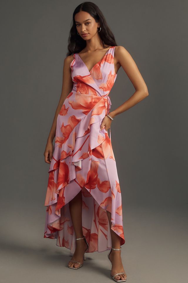 Hutch Isadora Bare V-Neck Wrap Midi Dress #1