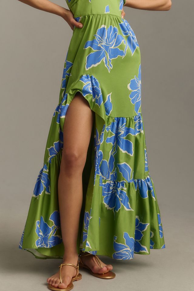 Hutch Floral Halter Maxi Dress | Anthropologie