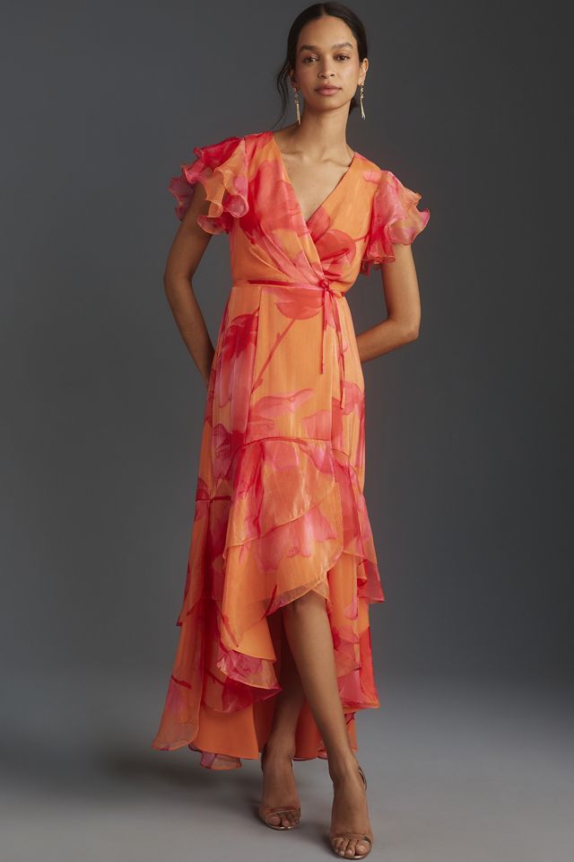 Hutch Whitlee Short-Sleeve V-Neck High-Low Dress #3