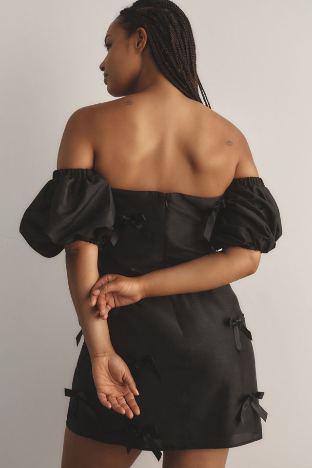 Hutch Off-The-Shoulder Bow Mini Dress #7