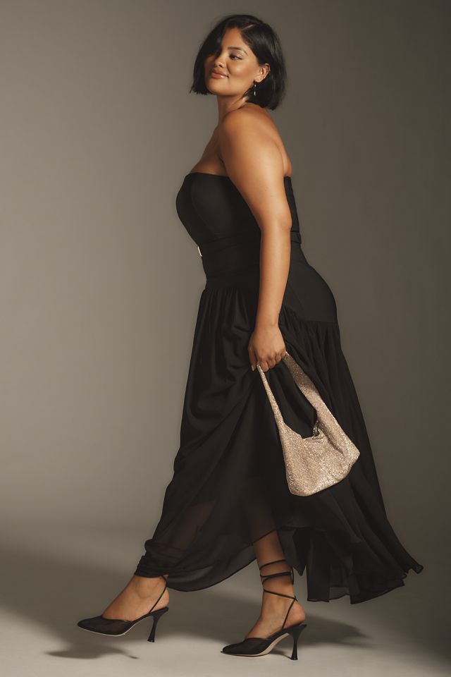 Hutch Carmel Strapless Belted Drop-Waist Maxi Dress #6