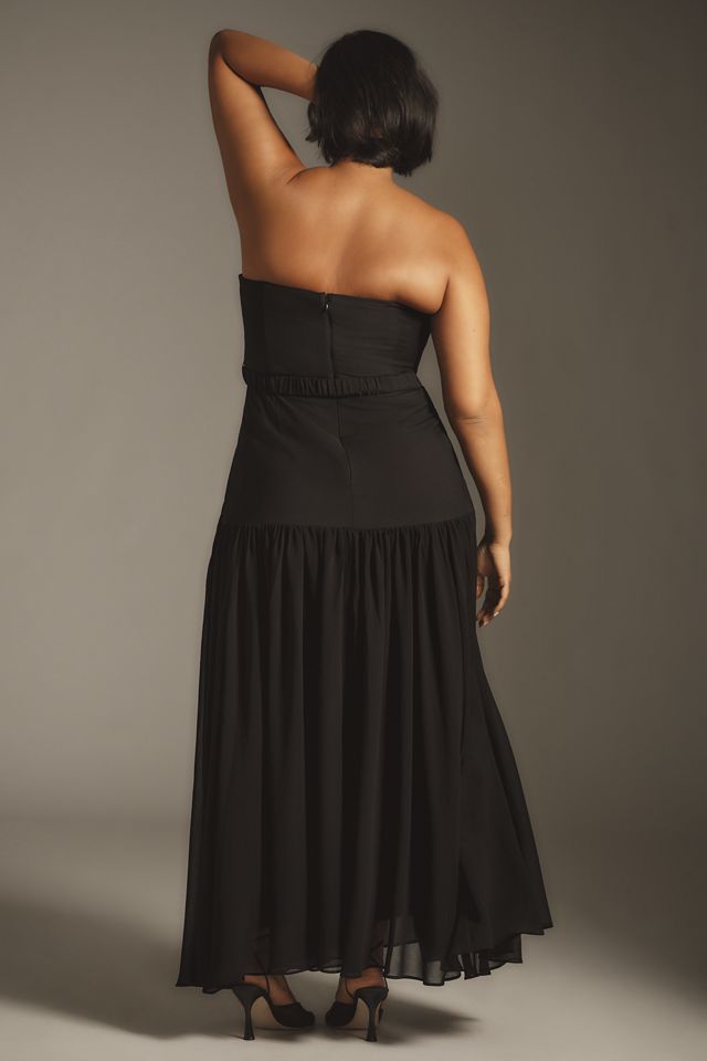 Hutch Carmel Strapless Belted Drop-Waist Maxi Dress #7
