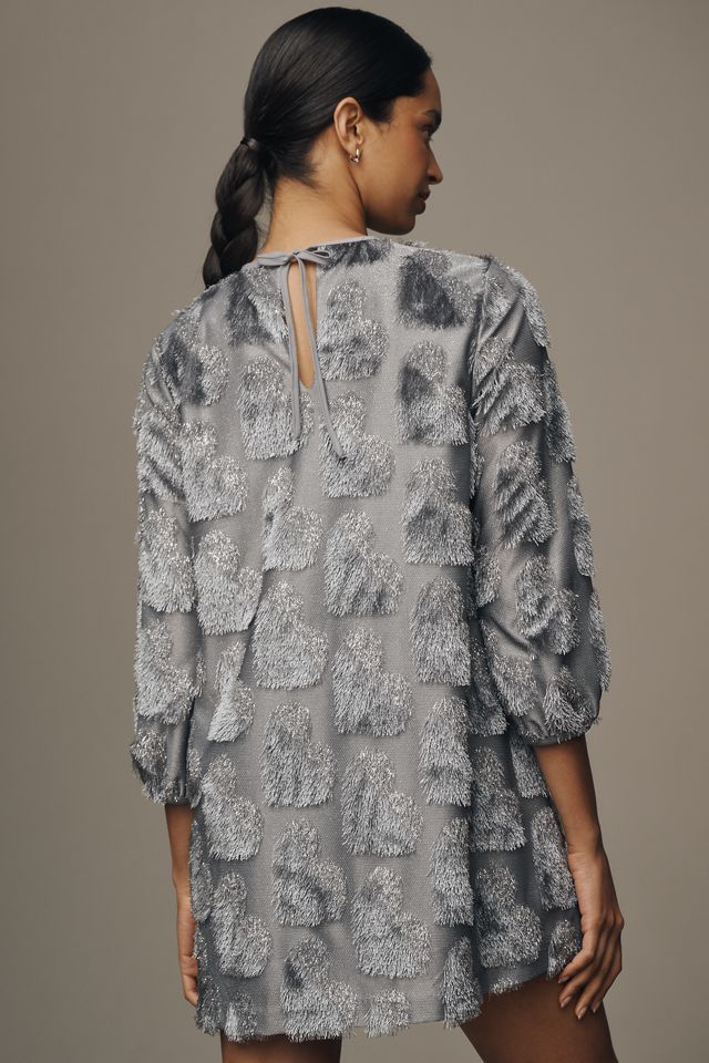 Hutch Long-Sleeve Crew-Neck Shift Mini Dress #1