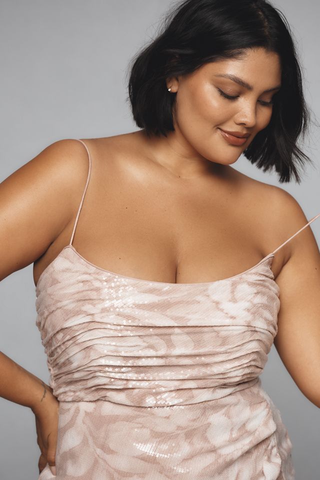 Hutch Plus Luxe Ruched Maxi Dress #3