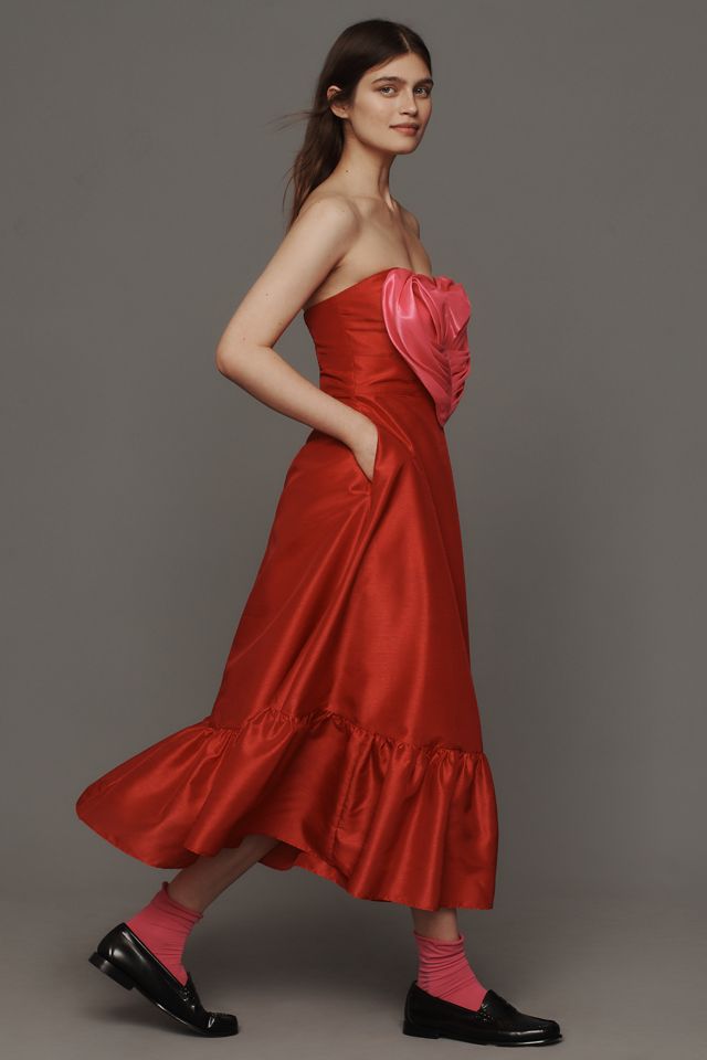 Hutch Strapless Heart Maxi Dress #3