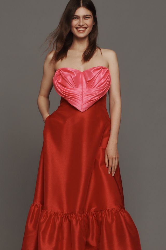Hutch Strapless Heart Maxi Dress #2