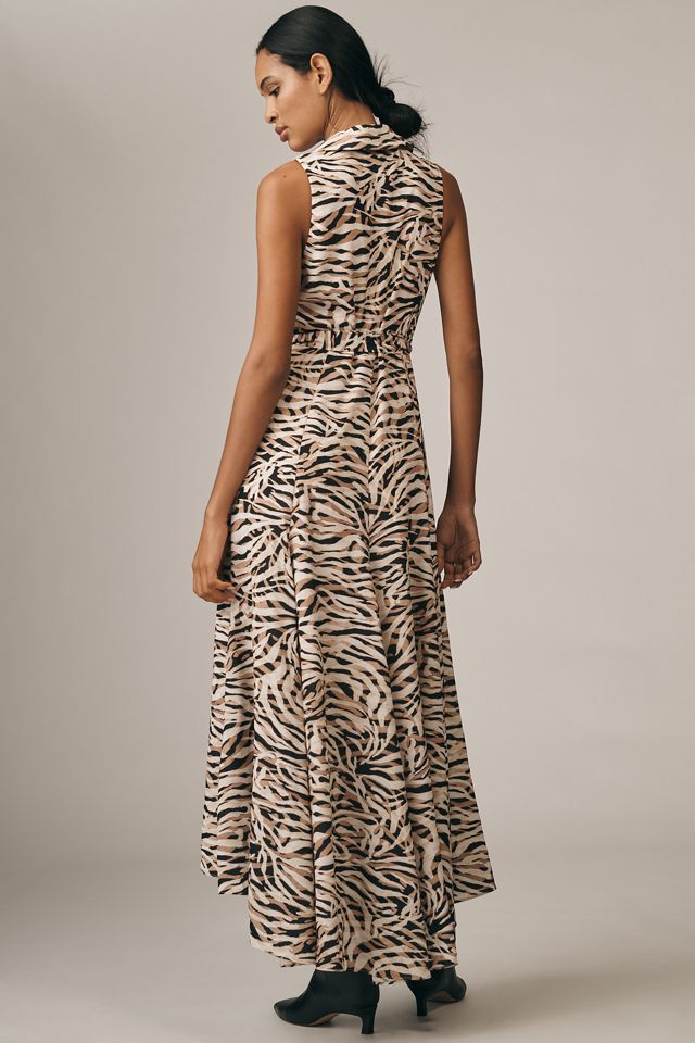 Hutch Velva Sleeveless Collared Wrap Midi Dress #1