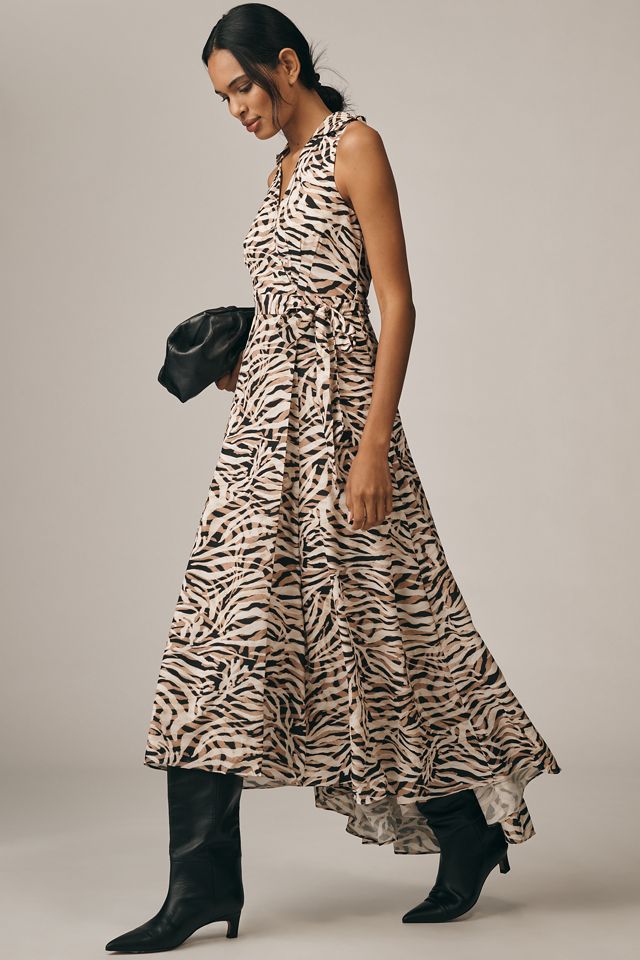 Hutch Velva Sleeveless Collared Wrap Midi Dress #3