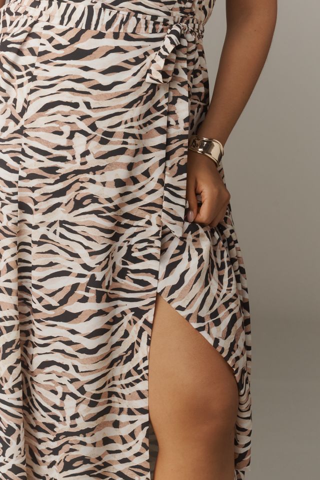 Hutch Velva Sleeveless Collared Wrap Midi Dress #6