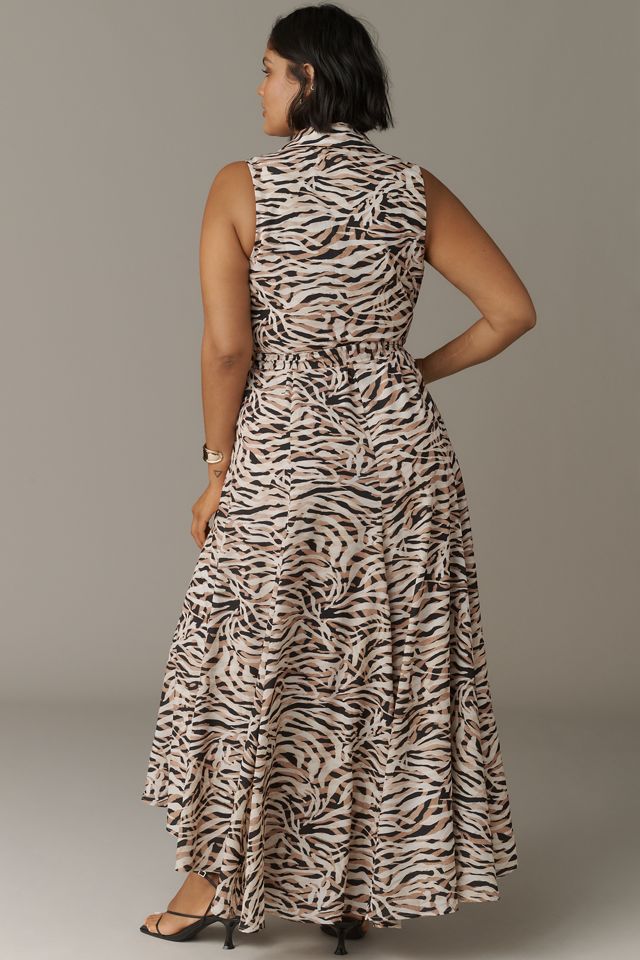 Hutch Velva Sleeveless Collared Wrap Midi Dress #7