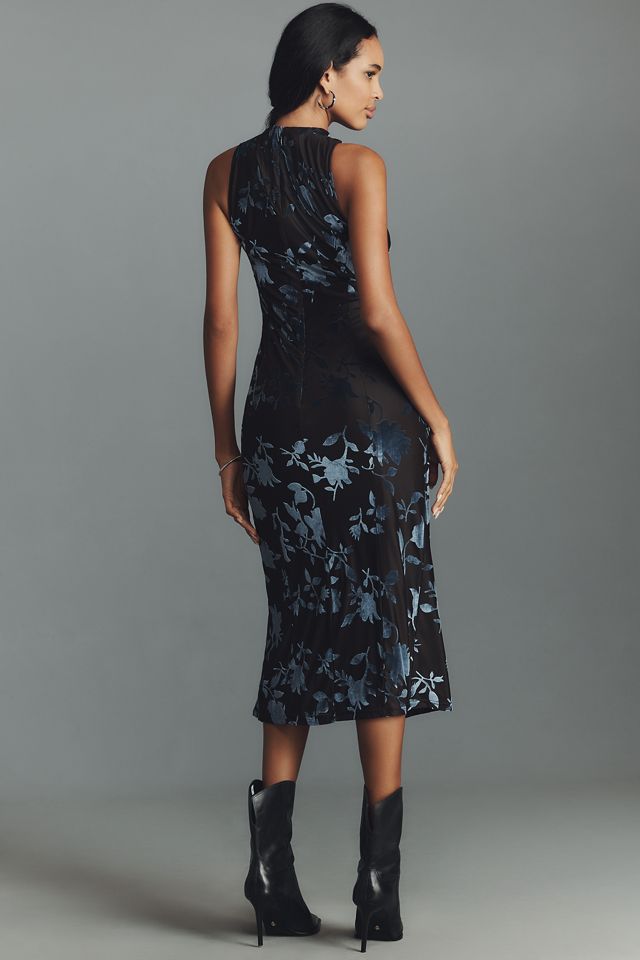 Hutch Darby Floral Jacquard Midi Dress