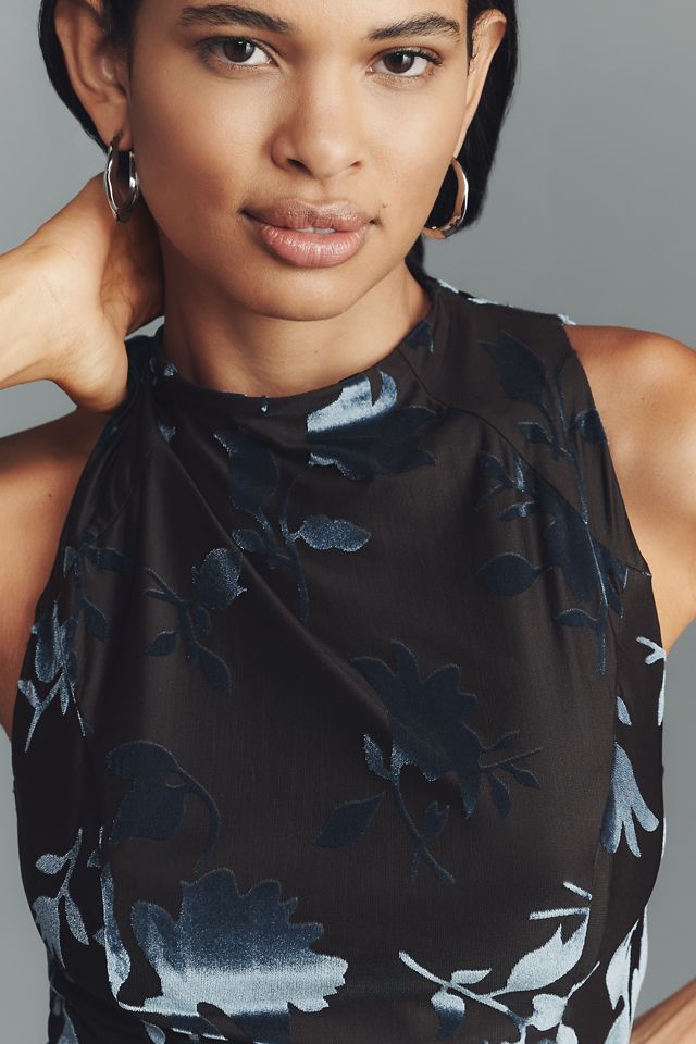 Hutch Darby Floral Jacquard Midi Dress