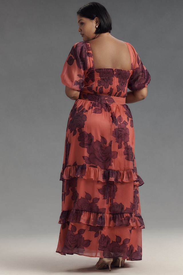 Hutch Puff-Sleeve Ruffled Midi Dress #5