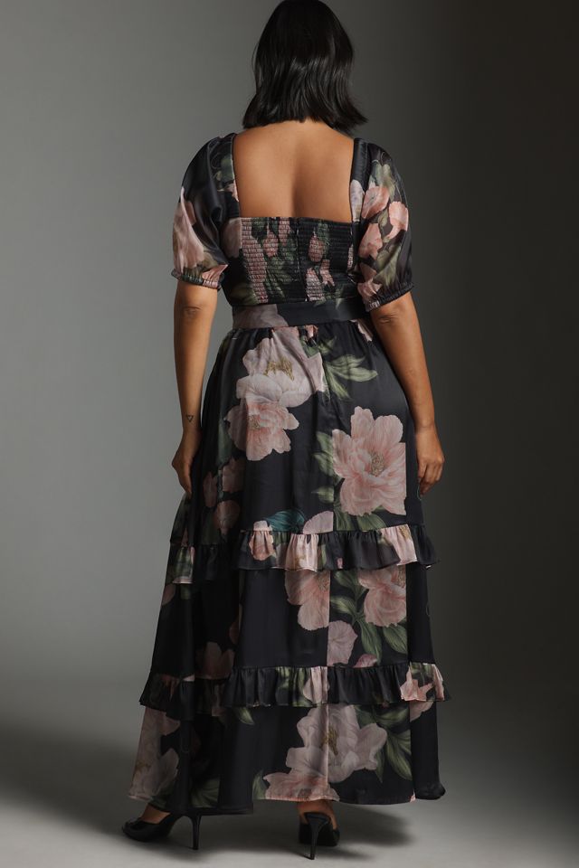 Hutch Puff-Sleeve Ruffled Midi Dress #6
