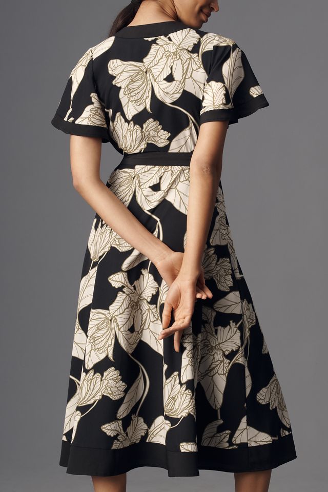 Hutch Tyler Short-Sleeve Wrap Midi Dress #1