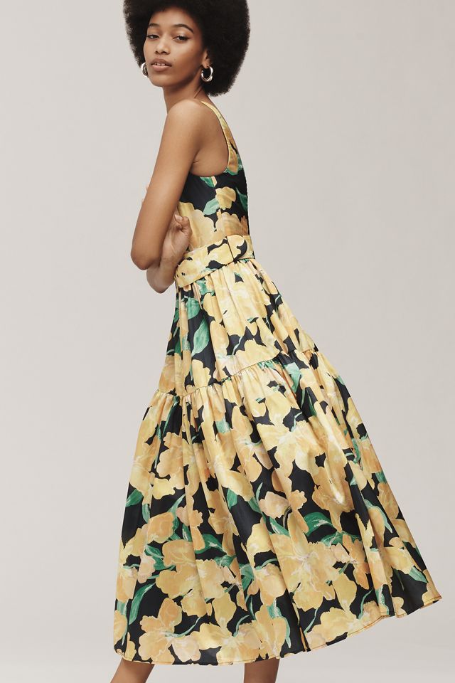 Hutch Scoop-Neck Belted Midi Dress #3