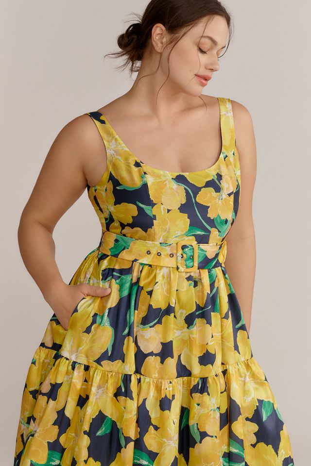 Hutch Scoop-Neck Belted Midi Dress #5