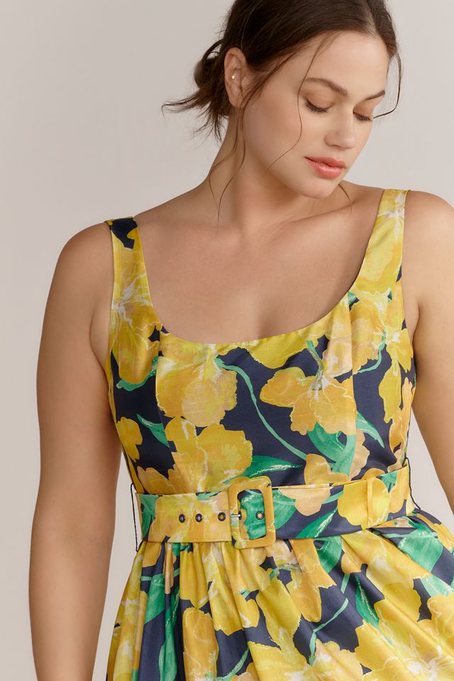 Hutch Scoop-Neck Belted Midi Dress #7