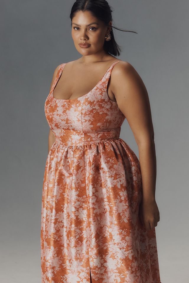 Hutch Beanie Floral Scoop-Neck Maxi Dress #6