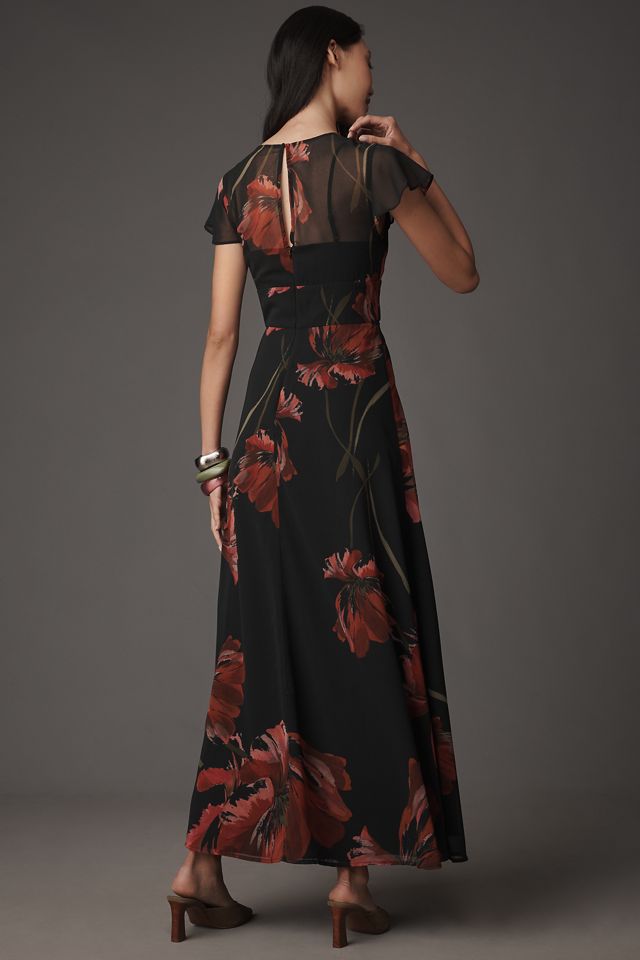 Hutch Nia Short-Sleeve V-Neck Maxi Dress #1