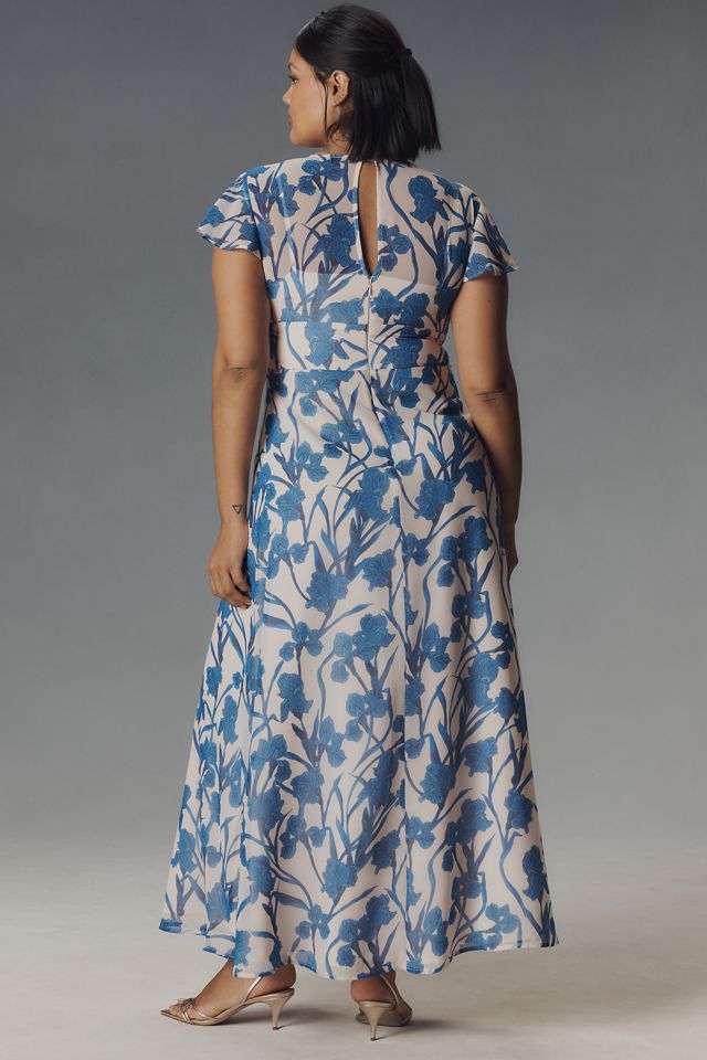 Hutch Nia Short-Sleeve V-Neck Maxi Dress | Anthropologie