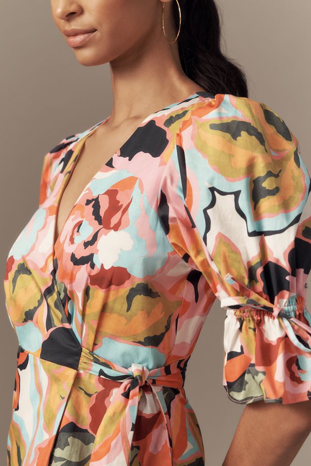 Hutch Marisol Short-Sleeve Wrap Midi Dress #1