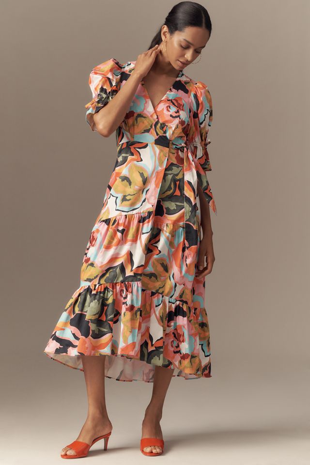 Hutch Marisol Short-Sleeve Wrap Midi Dress #3