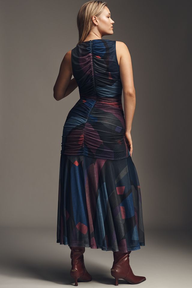 Hutch Sleeveless Slim Mesh Maxi Dress #9