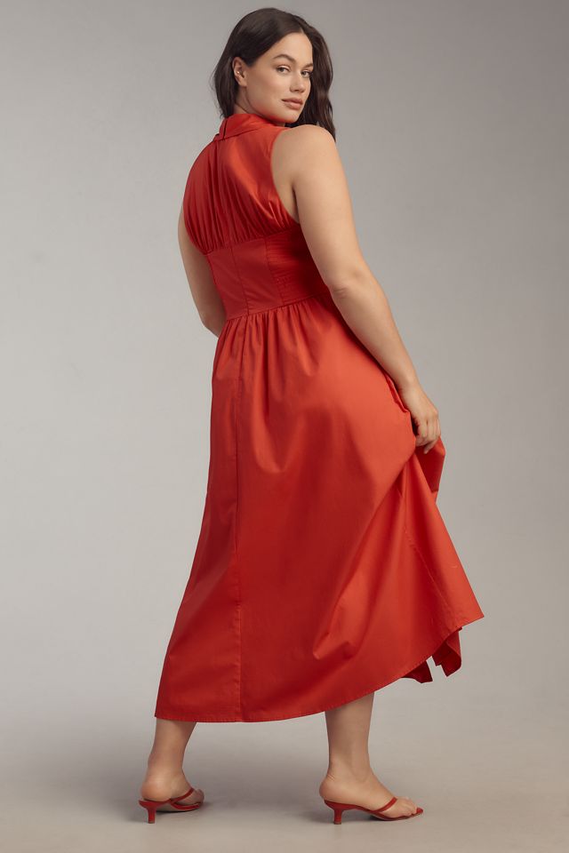 Hutch Vivian Sleeveless Midi Shirt Dress #6