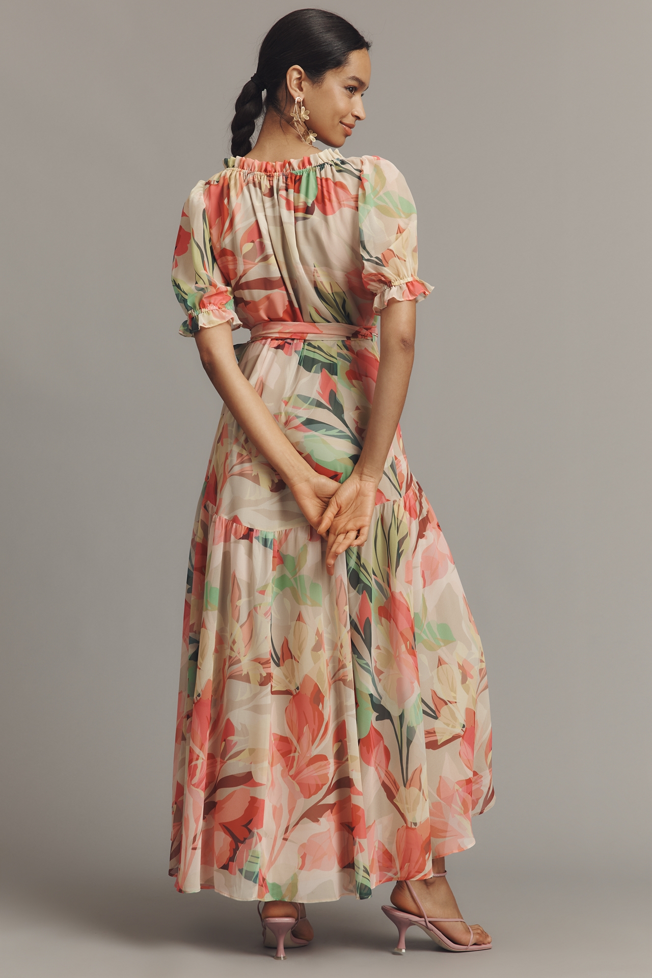 Hutch Bethany Petite Wrap Midi Dress