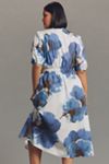 Hutch Annett Puff-Sleeve Midi Shirt Dress