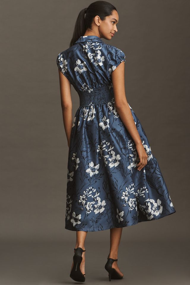 Hutch Smocked-Waist Short-Sleeve Midi Dress #2