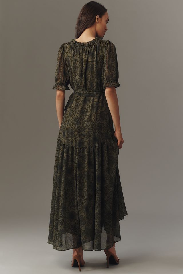 Hutch Bethany Short-Sleeve Wrap Midi Dress #1