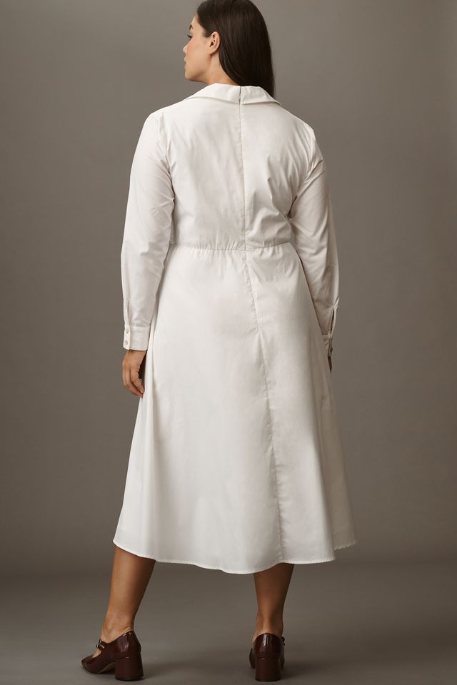 Hutch Long-Sleeve V-Neck Midi Shirt Dress #5