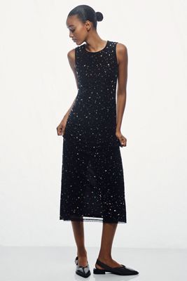Hutch Oaklyn Sleeveless Embellished Slim Maxi Dress