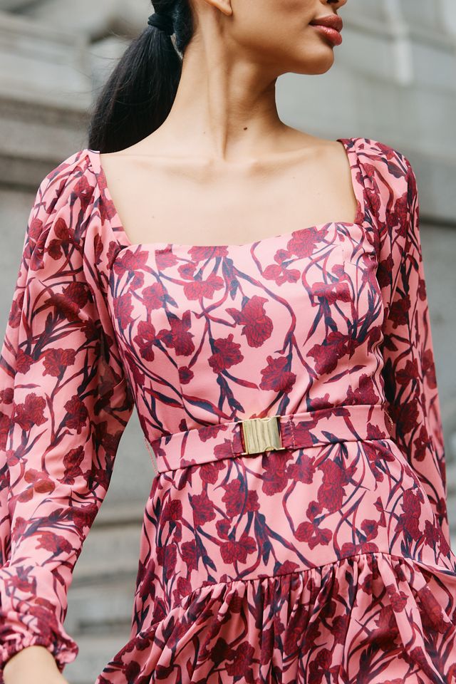 Hutch Dahlia Long-Sleeve Square-Neck Mini Dress #1