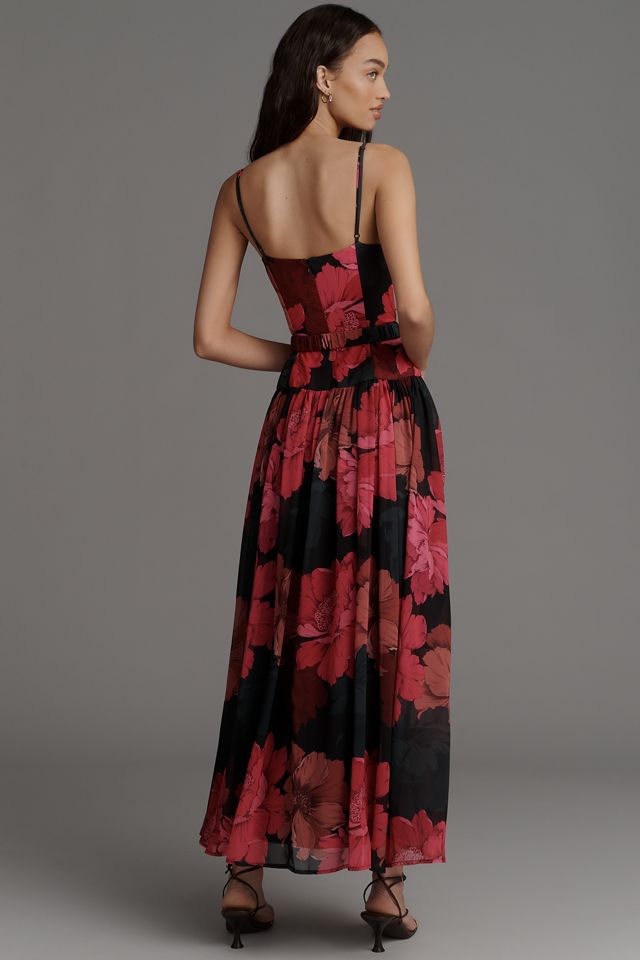Hutch Ruby Sweetheart Drop-Waist Maxi Dress #2