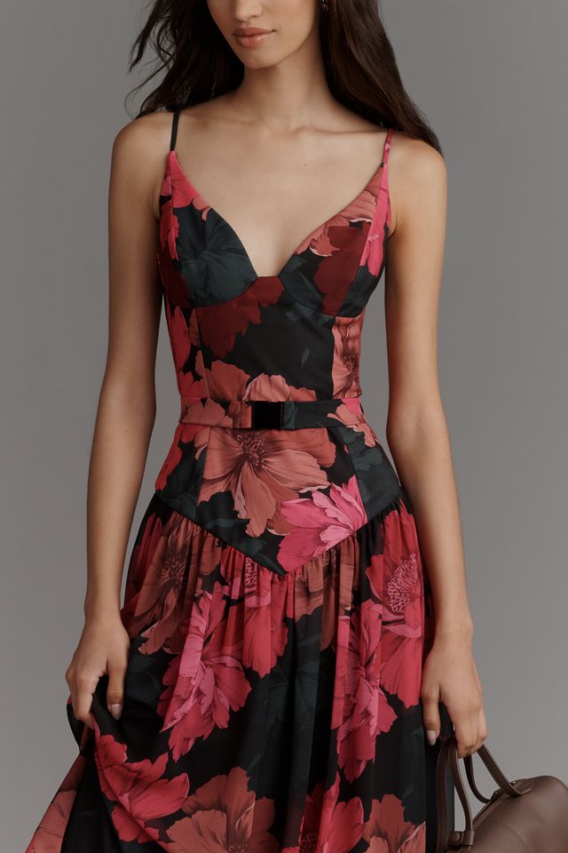 Hutch Ruby Sweetheart Drop-Waist Maxi Dress #3