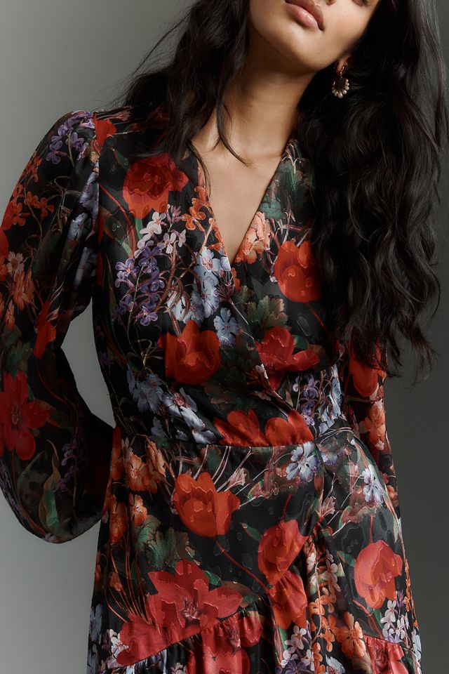 Hutch Marianne Belted Velvet Wrap Maxi Dress #2