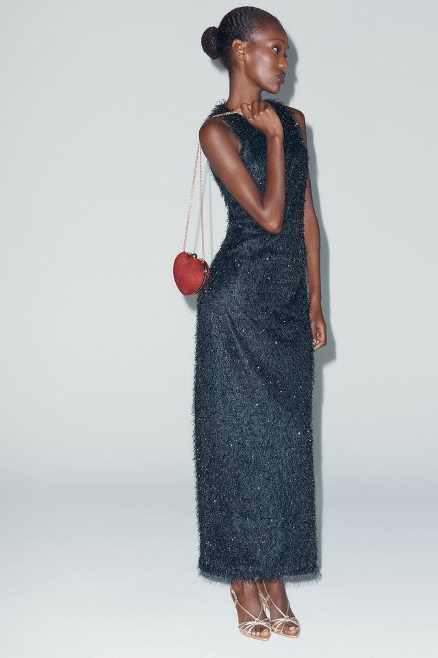 Hutch Sleeveless Fringed Maxi Dress #1