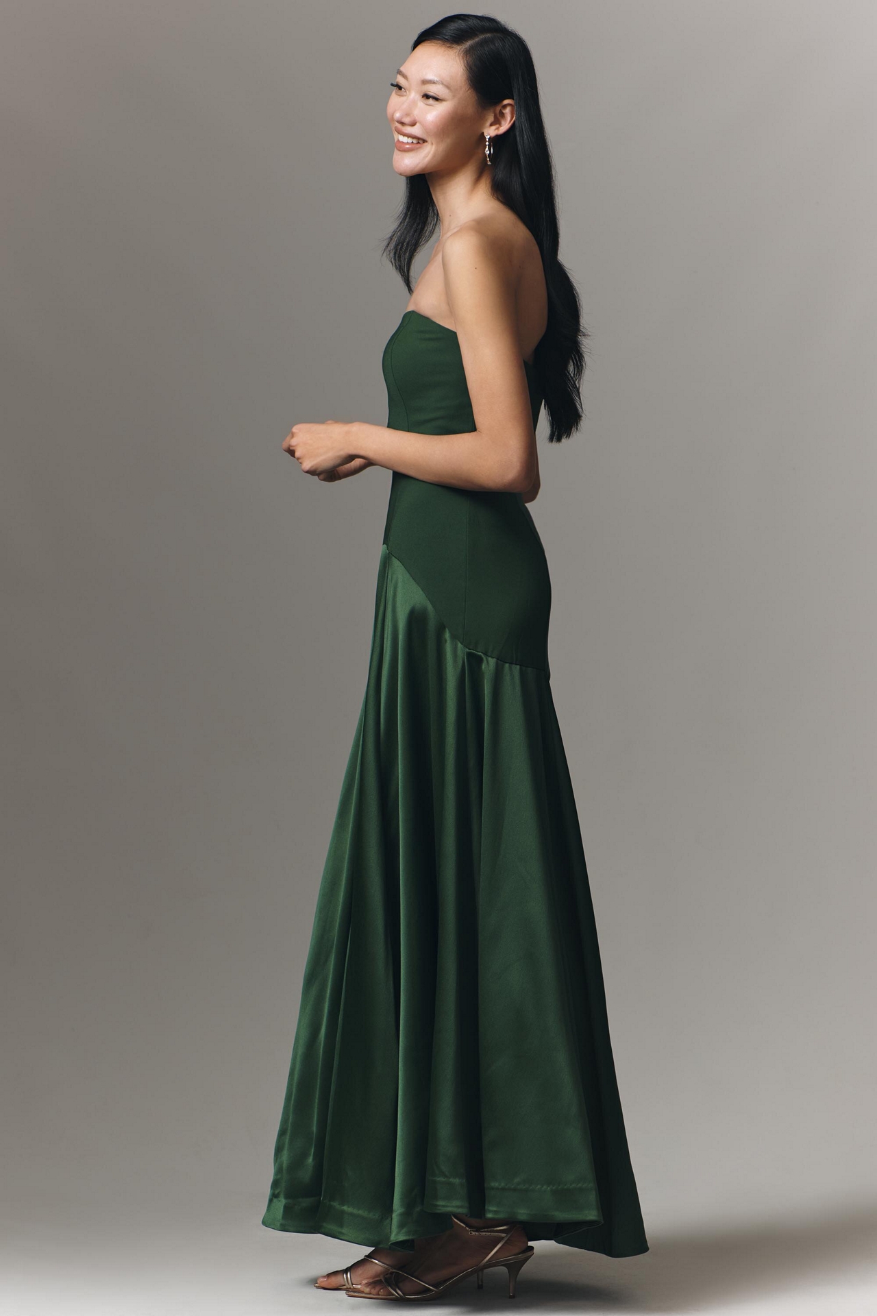 Hutch Petite Strapless Maxi Dress